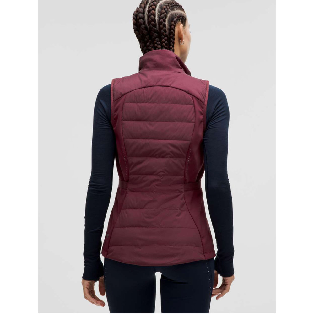 Lululemon Down For It All Vest Garnet Red Goose Down Puffer Size 10 NWOT W4CB0S - Picture 2 of 15